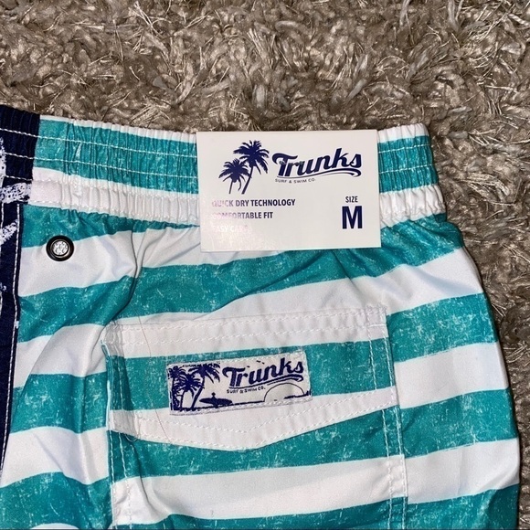 Trunks Swami Swim Shorts Neon Flag Print Medium - Picture 4 of 5